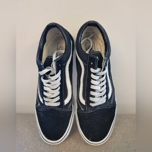 Mens Vans Black Suede Shoes